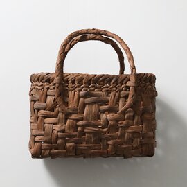日本の手仕事。使い込むほどに美しく育つ 山葡萄かごバッグ 太網代(中)kurashisha