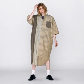 kelen|パネルデザイン 切替 シャツワンピース “SERI” lkl26hop2130