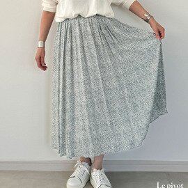 Le pivot|プリントギャザースカート