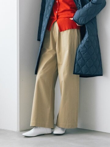 PONT DE CHALONS|【ほどよい太さが使いやすいポンデの定番アイテム】FULL LENGTH DRAWSTRING PANTS