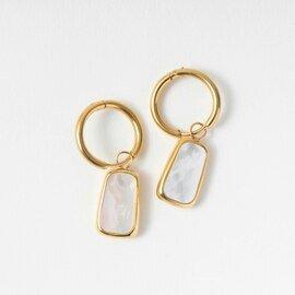 O91O｜mother of pearl stainless steel pierce