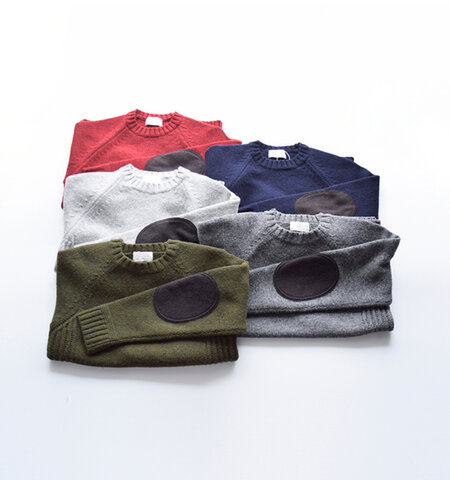 soglia|エルボーパッチウールニットプルオーバー“LANDNOAH Sweater” landnoah-sweater-mm