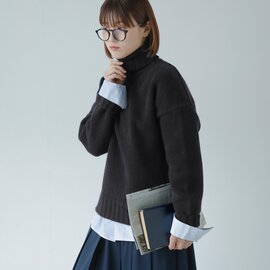 SLOANE|ジーロンラム×カシミヤ ドロップショルダー セーター sl11w-063【2026aw先行受注会】