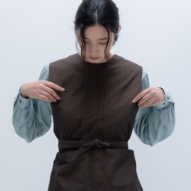 hatsutoki|kitchen ビブエプロン(ブラウン)