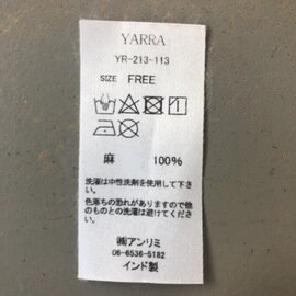 YARRA｜モチーフ刺繡 リネンターバン YR-213-113  