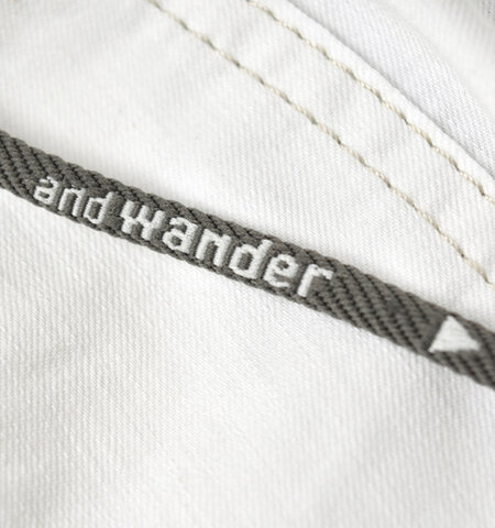 and wander｜ドライイージーデニムパンツ 574-2182109-yo　アンドワンダー