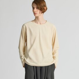 mizuiro ind|ピケロングスリーブクルーネックTシャツ
