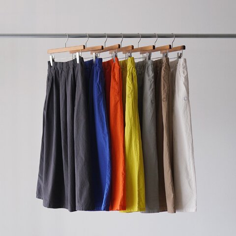 ORCIVAL|Aライン イージースカート ガーメントダイ A-LINE EASY SKIRT OR-F0087 GDP オーシバル オーチバル