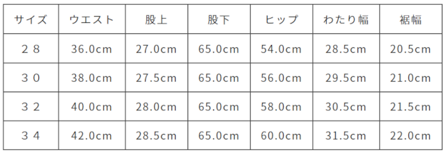サイズ計測の多少の誤差はご了承ください。