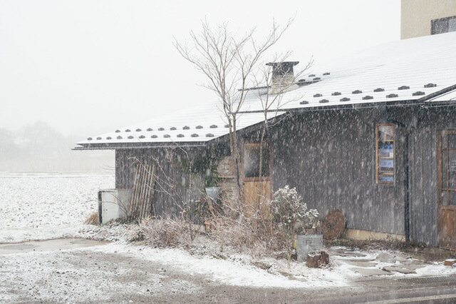 冬は寒さが厳しい土地ですが、雪の降る日は年に数回。