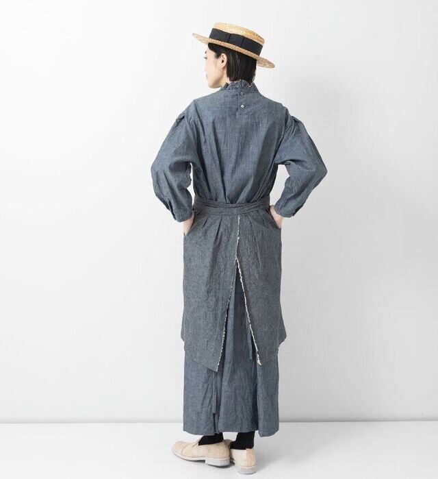 col:CHAMBRAY , model : 162cm