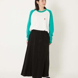 HOLLYWOOD RANCH MARKET|レイジーHブラッシュドガーゼウラケ 2トーンプルチュニック 長袖Tシャツ 日本製