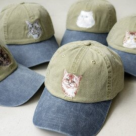 PORT and COMPANY | Cat Embroidery Cap キャットエンブロイダリーキャップ 帽子 刺繍 猫 ss-cp83