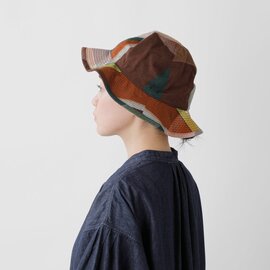 orSlow｜コットン リネン オリジナル チェック メトロ ハット 帽子 03-033-yo