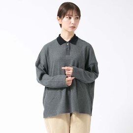 TUTIE.|コットンワッフルポロ衿プルオーバー 長袖シャツ