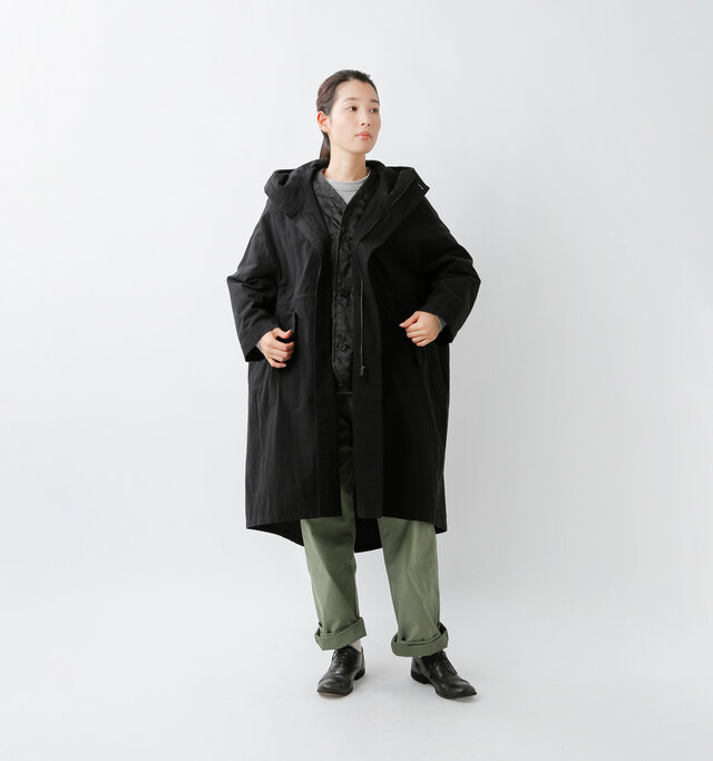 model mizuki：168cm / 50kg 
color : black / size : XS