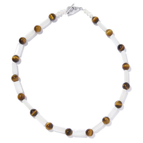 IRIS47｜marmaid necklace tigereye　ネックレス　天然石　モード