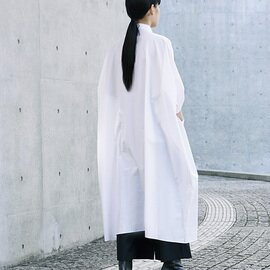 Mochi｜supima cotton long shirt dress(white/・1)