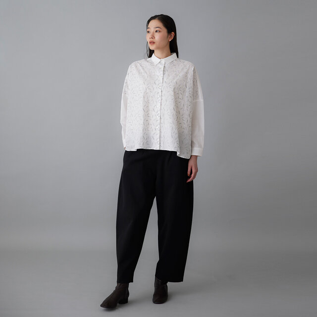 model:168cm color:シロライトグレー