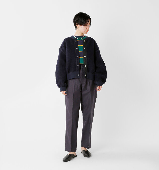 model saku:163cm / 43kg
color : navy / size : F