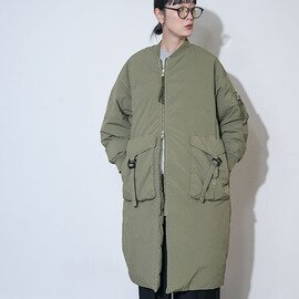 F/CE.|GARMENT DYE DOWN MA-1 LONG COAT ガーメント ダイ ダウン MA-1 ロング コート レディース アウター fst09252u0001