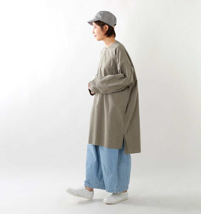 model yama:167cm / 49kg
color : gray dyed / size : XS