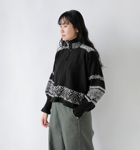 ASEEDONCLOUD|セイヤコウ ジャガード ブラウス “Seiyako jacquard blouse” 252805