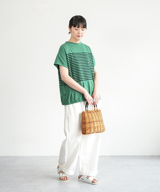 身長:165cm/着用カラー:35 GREEN/着用サイズ:F