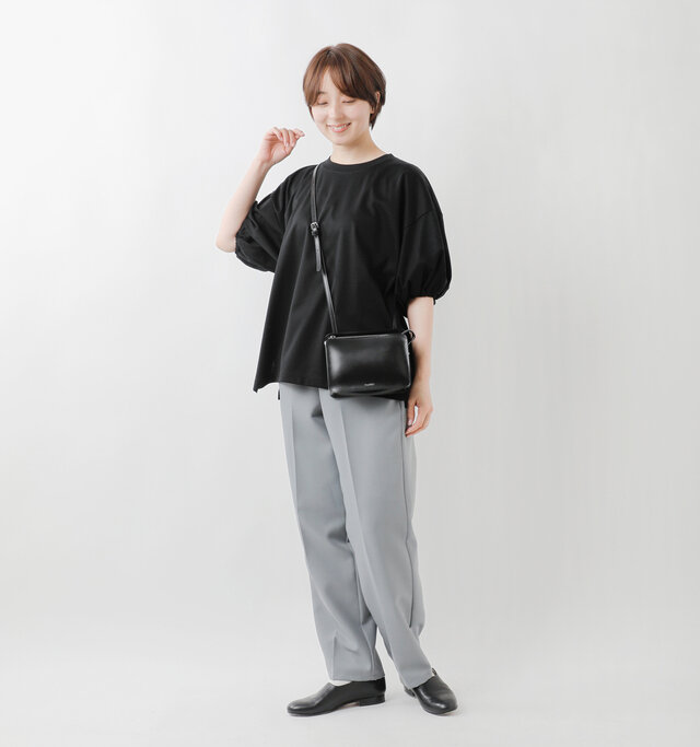 model asuka：160cm / 48kg 
color : black / size : F