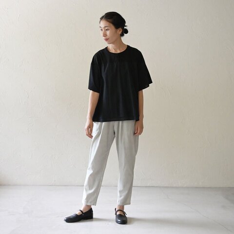 sisam|HMCリラックステーパードパンツ【ヘンプコットン】【スリムパンツ】