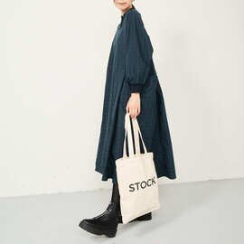 ALL HOURS|COTTON RIB WASH OUT ONE-PIECE DRESS コットンリブチェックワンピース