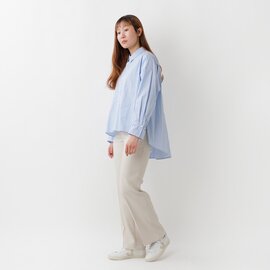Le Melange｜襟付き ワイド プルオーバー シャツ 8413202-4-kk