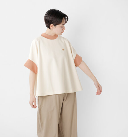 FRED PERRY｜バイカラー ボクシー Tシャツ g5145-mn