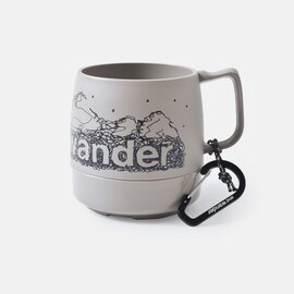 and wander│カラビナ付断熱カップ”and wander DINEX” 574-2977172-ms アンドワンダー/アウトドア/キャンプ