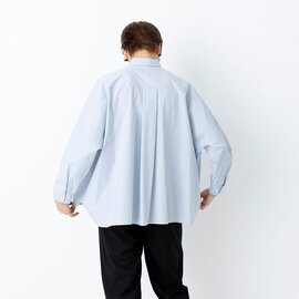 STAMP AND DIARY｜パラシュートクロス シャツカラービッグシャツ