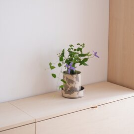 Studio Oyama｜Marbled Groenvall flower pot