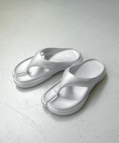 PAES|FLIPFLOP 02 フリップフロップ SILVER シルバー トングサンダル 厚底 携帯袋付き paes-04-flip-metal