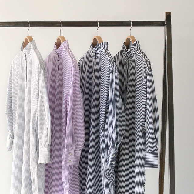 左より、grey-stripe、purple-stripe、navy-stripe、black-stripe