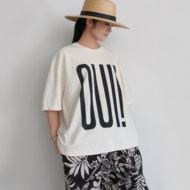 "OUI / NON" Pigment Over T Shirt