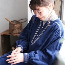 soulberry|ブリードの森 ちいさな葉っぱの首飾りワンピース