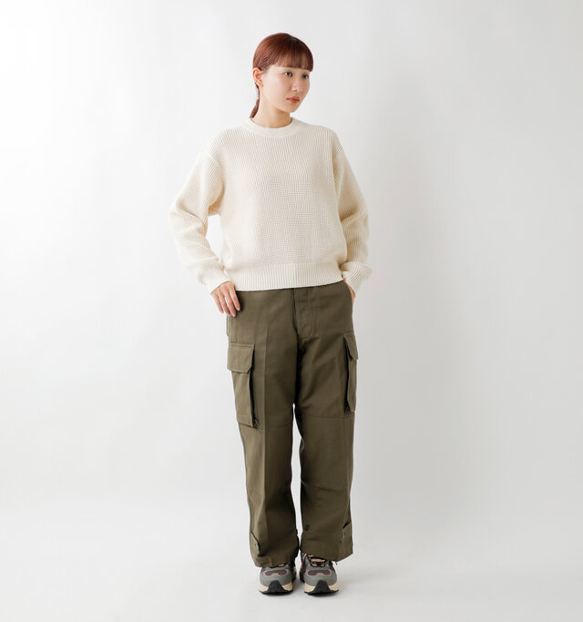 model mayuko：168cm / 55kg 
color : RW / size : 00
