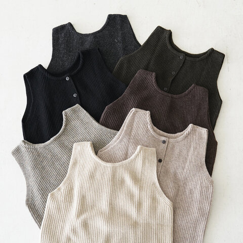 mao made|ニット ベスト 前後2way クルーネック 141148 マオメイド