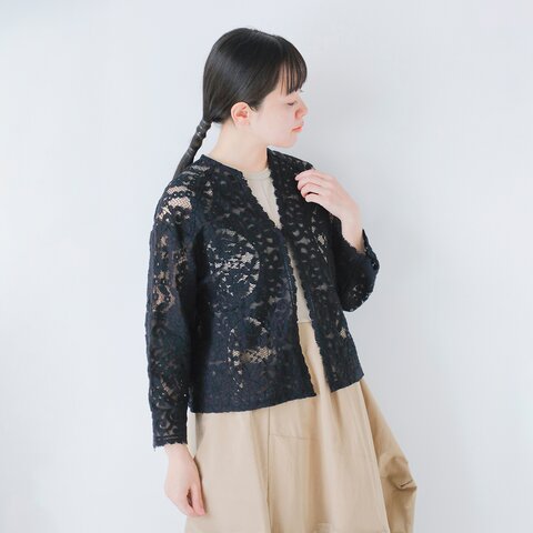 Bon Vieux Temps|コットン レース コード刺繍 カーディガン 31181-kr