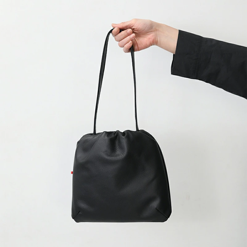 Permanent Age|柔らかくてもっちり レザーギャザーショルダーバッグ パーマネントエイジ kurashisha