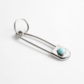 Indian Jewelry|indian jewelry インディアンジュエリー ナバホ ターコイズ シルバー925 セーフティ ピン キーホルダー