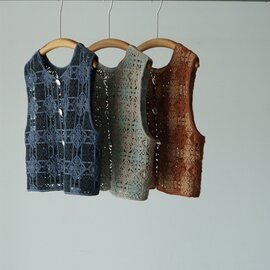 JöICEADDED|刺繍ベスト 重ね着 レイヤード Embroiderded Vest J261SVT02 ジョイスアディッド
