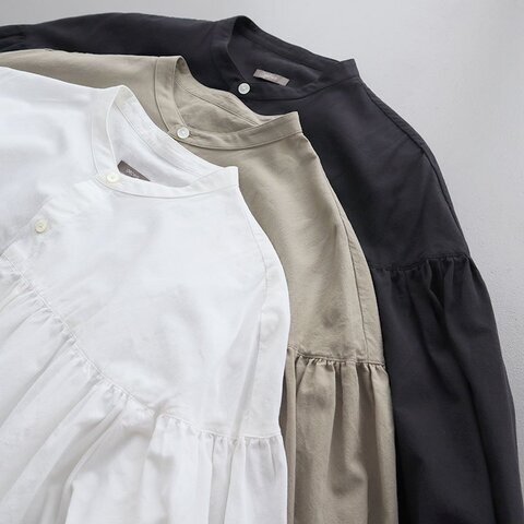ORCHID|バンドカラー ペザントシャツワンピース【SALE20%OFF!】