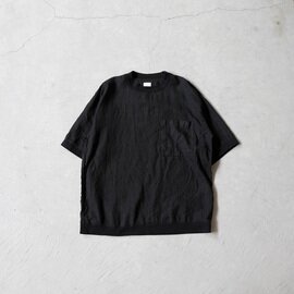 RINEN｜リネンローン 半袖クルーネックシャツ/2color