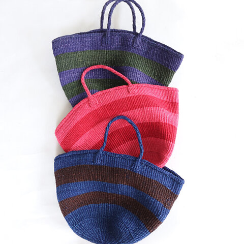 MACHAKOS| SISAL かごバッグ ボーダー