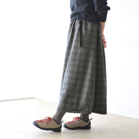 GRAMICCI│WOOL BLEND LONG FLARE SKIRT ウールブレンドロングフレアスカート・GLSK-18F034 グラミチ